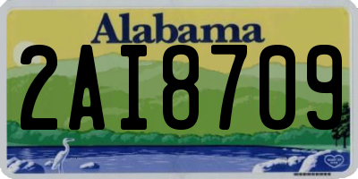 AL license plate 2AI8709