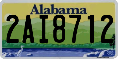 AL license plate 2AI8712