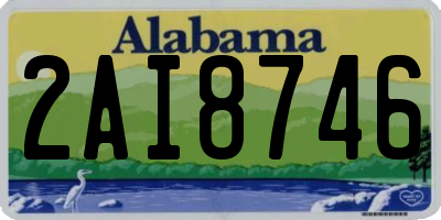 AL license plate 2AI8746