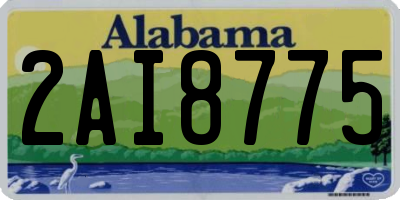 AL license plate 2AI8775