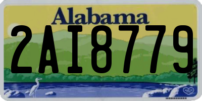 AL license plate 2AI8779
