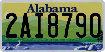AL license plate 2AI8790