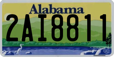 AL license plate 2AI8811