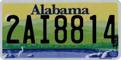 AL license plate 2AI8814