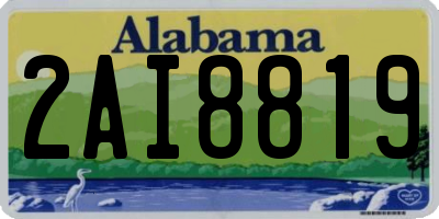 AL license plate 2AI8819