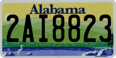 AL license plate 2AI8823