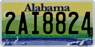 AL license plate 2AI8824