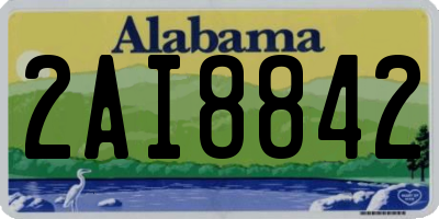 AL license plate 2AI8842