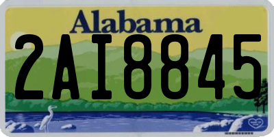 AL license plate 2AI8845