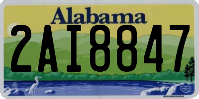 AL license plate 2AI8847