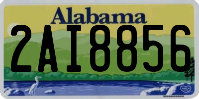 AL license plate 2AI8856