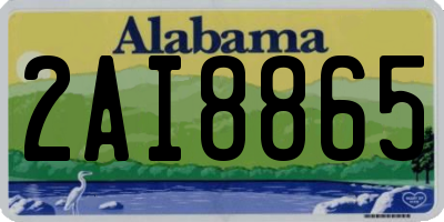 AL license plate 2AI8865