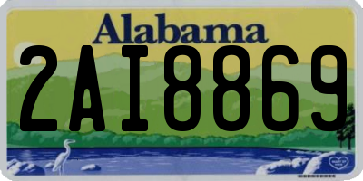 AL license plate 2AI8869