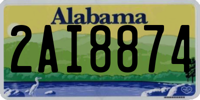 AL license plate 2AI8874