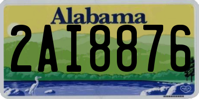AL license plate 2AI8876