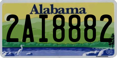 AL license plate 2AI8882