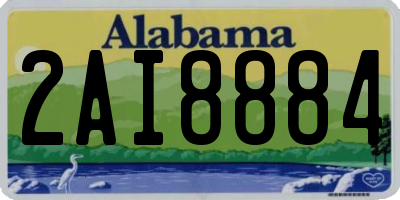 AL license plate 2AI8884