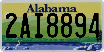AL license plate 2AI8894