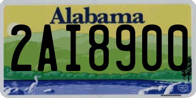 AL license plate 2AI8900