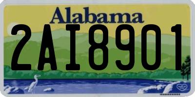 AL license plate 2AI8901