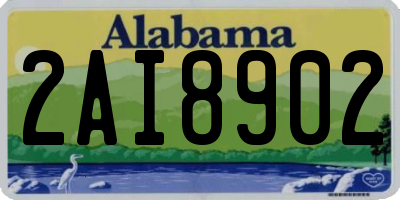 AL license plate 2AI8902