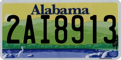AL license plate 2AI8913