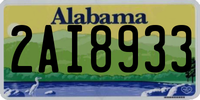 AL license plate 2AI8933