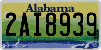 AL license plate 2AI8939