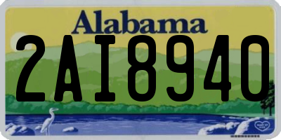 AL license plate 2AI8940