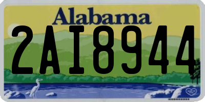 AL license plate 2AI8944