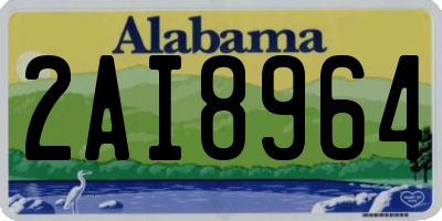 AL license plate 2AI8964