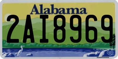 AL license plate 2AI8969
