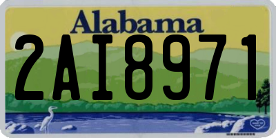 AL license plate 2AI8971