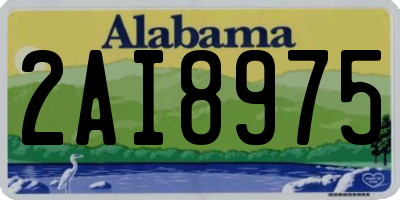 AL license plate 2AI8975
