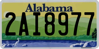 AL license plate 2AI8977