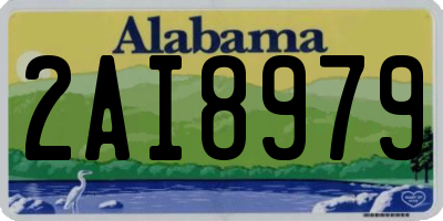 AL license plate 2AI8979
