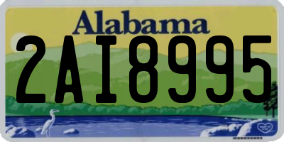 AL license plate 2AI8995