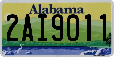 AL license plate 2AI9011