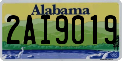 AL license plate 2AI9019