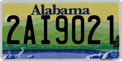 AL license plate 2AI9021