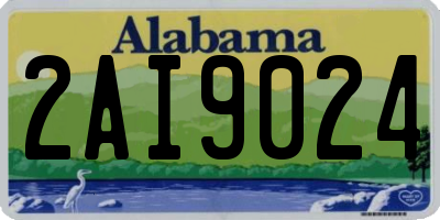 AL license plate 2AI9024