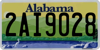AL license plate 2AI9028