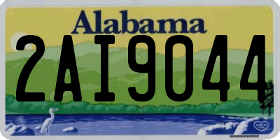 AL license plate 2AI9044