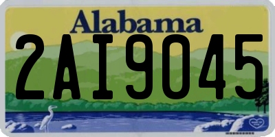 AL license plate 2AI9045