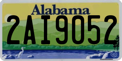 AL license plate 2AI9052