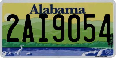 AL license plate 2AI9054