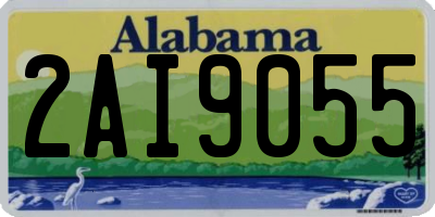 AL license plate 2AI9055