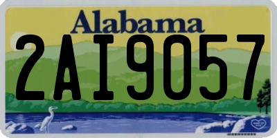 AL license plate 2AI9057