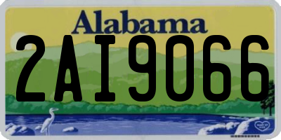 AL license plate 2AI9066