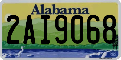 AL license plate 2AI9068
